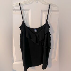 Old Navy spaghetti string tank w/ ruffled front
